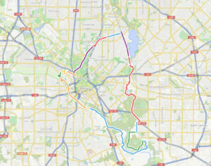 Ride-GPS-MAP of the Loop Dallas