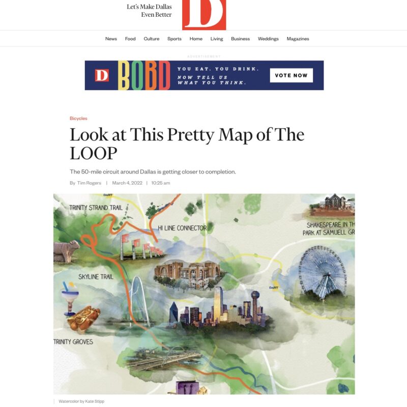 D Magazine - Look at this pretty map of the LOOP