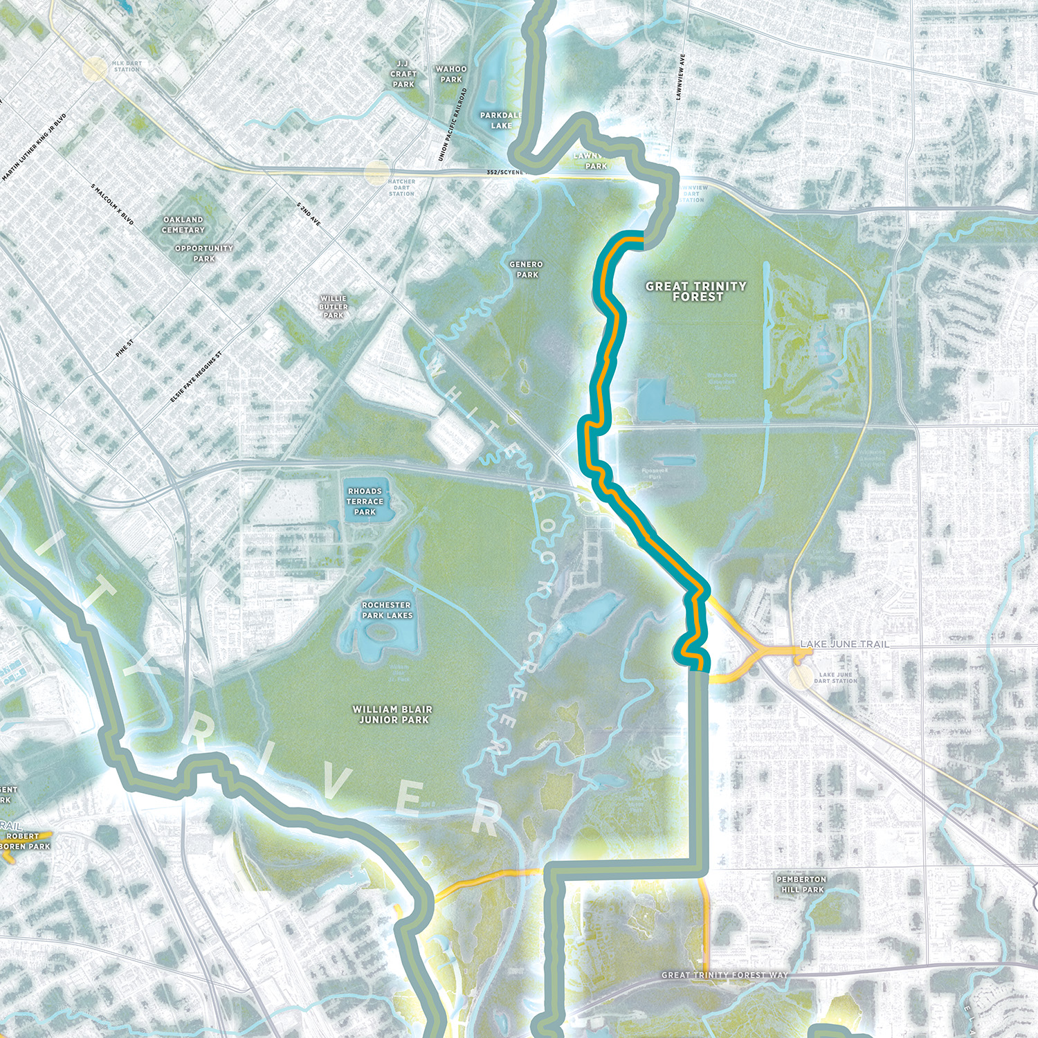 Trinity Forest Spine Trail South - Trinity Forest Spine Trail South Phase 1 