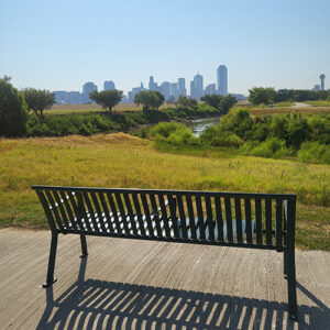 Trinity Skyline Trail view of downtown Dallas