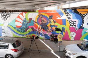 mural celebrating Dallas culture