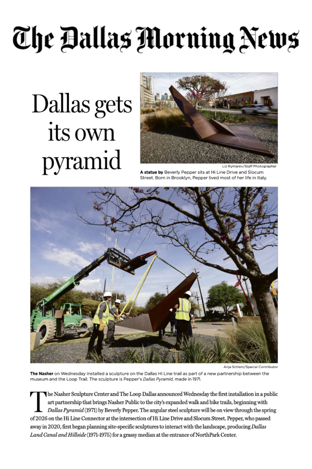 The Dallas Morning News Features Updates on The Loop Dallas - The Loop ...