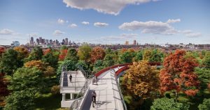 Trinity Forest Spine Trail CITY VIEW rendering