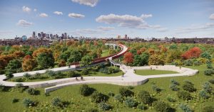 Trinity Forest Spine Trail SEATING VIEW