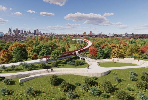 Trinity Forest Spine Trail SEATING VIEW